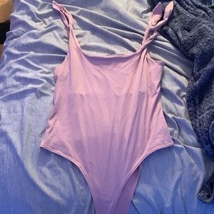 Pink gaze bodysuit